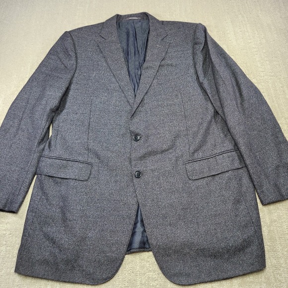 Ermenegildo Zegna Su Misura Blazer Men 58 Long US 48 Milano Gray Wool Sport Coat